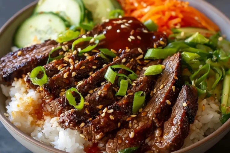 Korean BBQ Steak Rice Bowls
