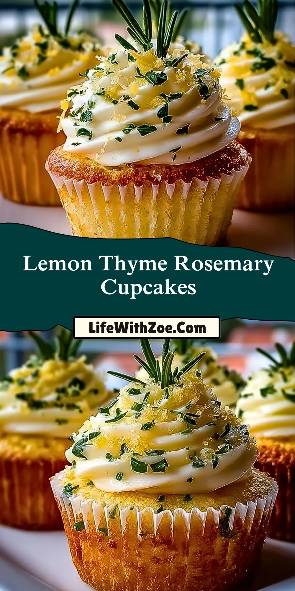 Lemon Thyme Rosemary Cupcakes (2)
