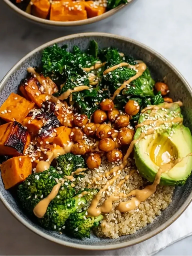 Miso Glazed Sweet Potato Buddha Bowl (1)