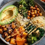 Miso Glazed Sweet Potato Buddha Bowl
