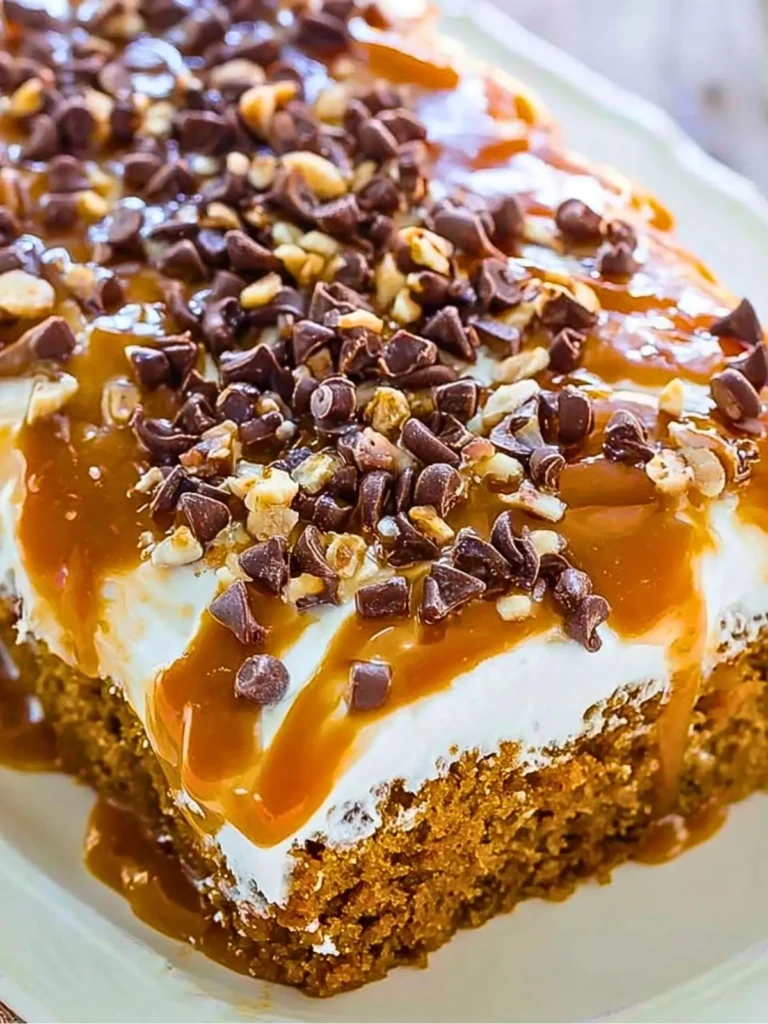Pumpkin Caramel Poke Cake (1)