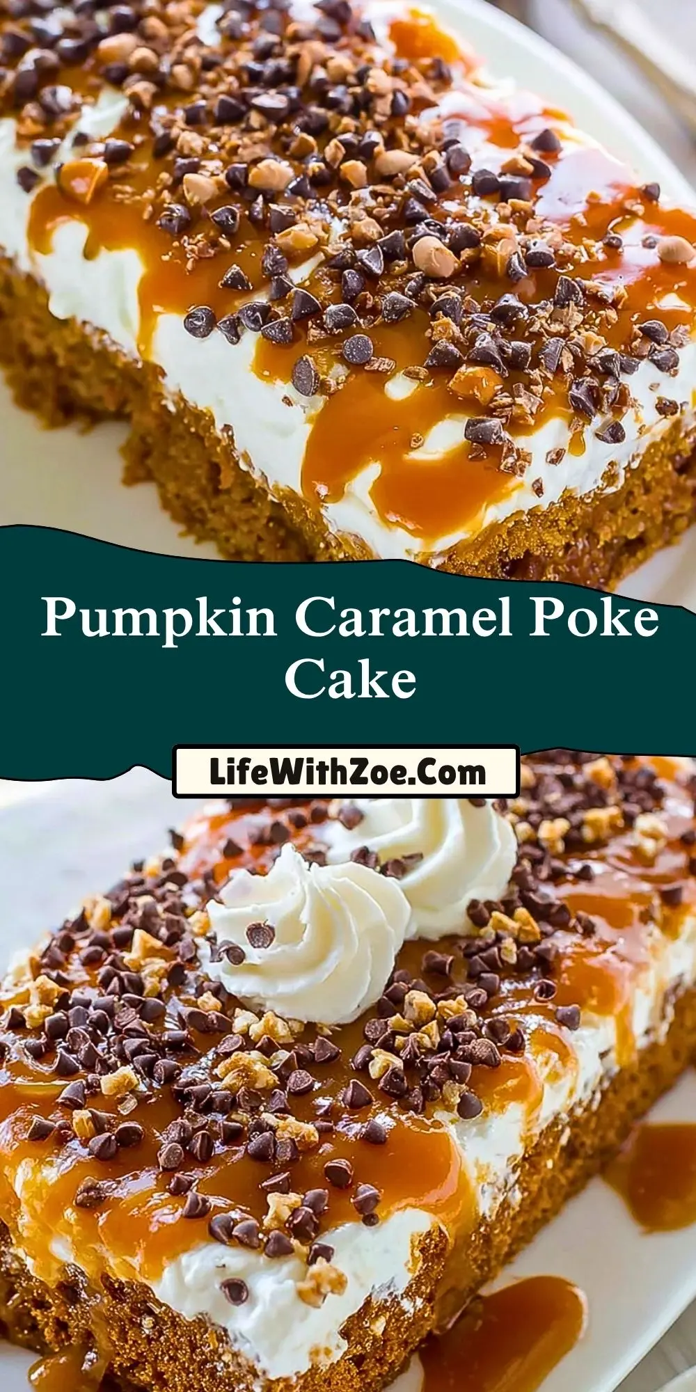 Pumpkin Caramel Poke Cake (2)