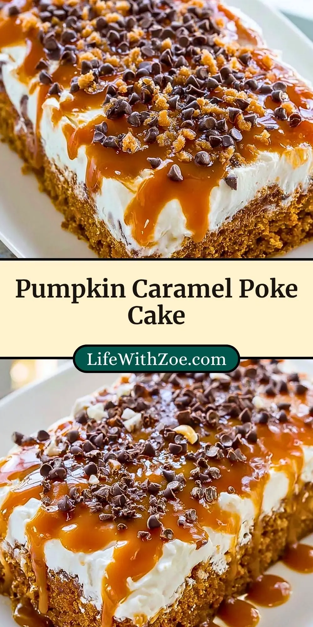 Pumpkin Caramel Poke Cake (3)