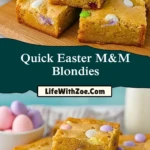Quick Easter M&M Blondies (2)