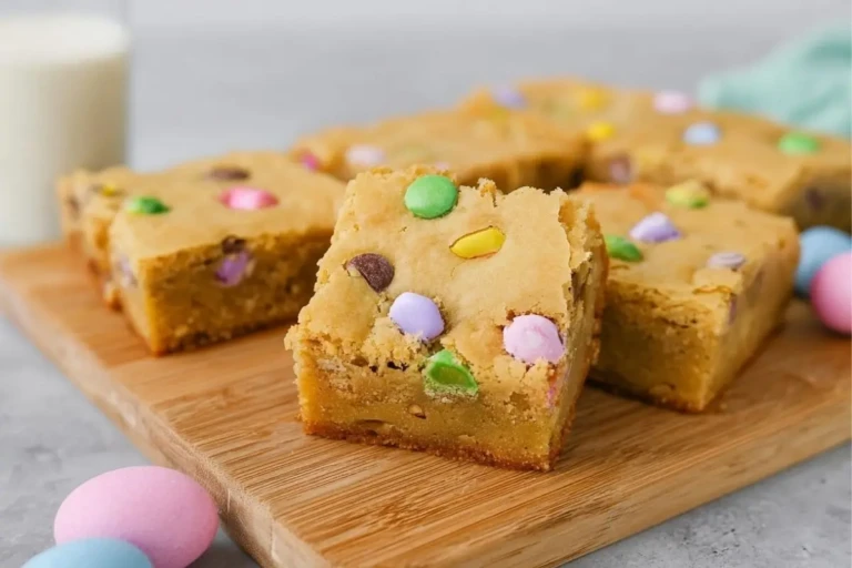 Quick Easter M&M Blondies