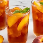 Refreshing Peach Iced Tea