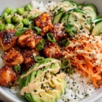Spicy Salmon Rice Bowls
