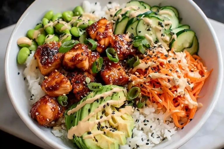 Spicy Salmon Rice Bowls