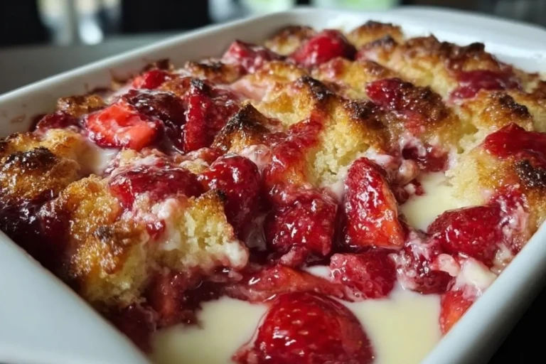 Strawberry Cream Cheese Cobbler