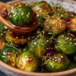 Teriyaki Glazed Brussels Sprouts